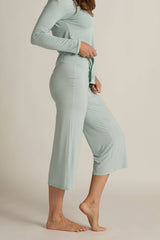 Faceplant Dreams - Wide-leg Capri Pant: Sage / Large