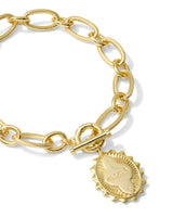 Mama Gold Link and Chain Bracelet view 2