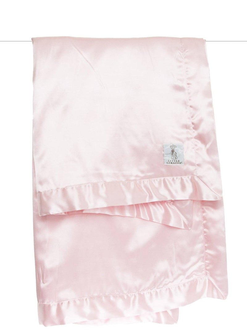 Little Giraffe - Chenille Satin™ Baby Blanket: White