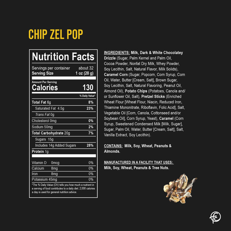 Funky Chunky - Chip Zel Pop | Chocolate Popcorn | 19-ounce