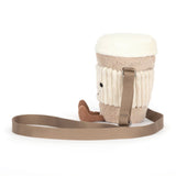 Amuseables Perkle Coffee Shoulder Bag by Jellycat view 2