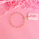 June Bracelet in Gold by Beaded Blondes