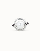 Woow Ring in Silver & Pearl