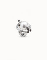 Woow Ring in Silver & Pearl