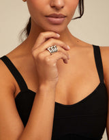 Uno De 50 - Sterling Silver-plated Multi Effect Ring