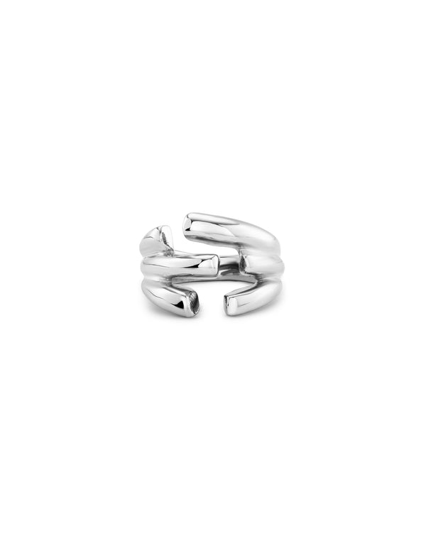 Uno De 50 - Sterling Silver-plated Ring