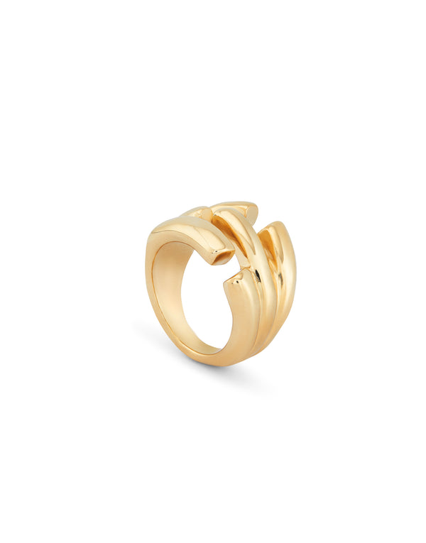 Uno De 50 - 18k Gold-plated Ring