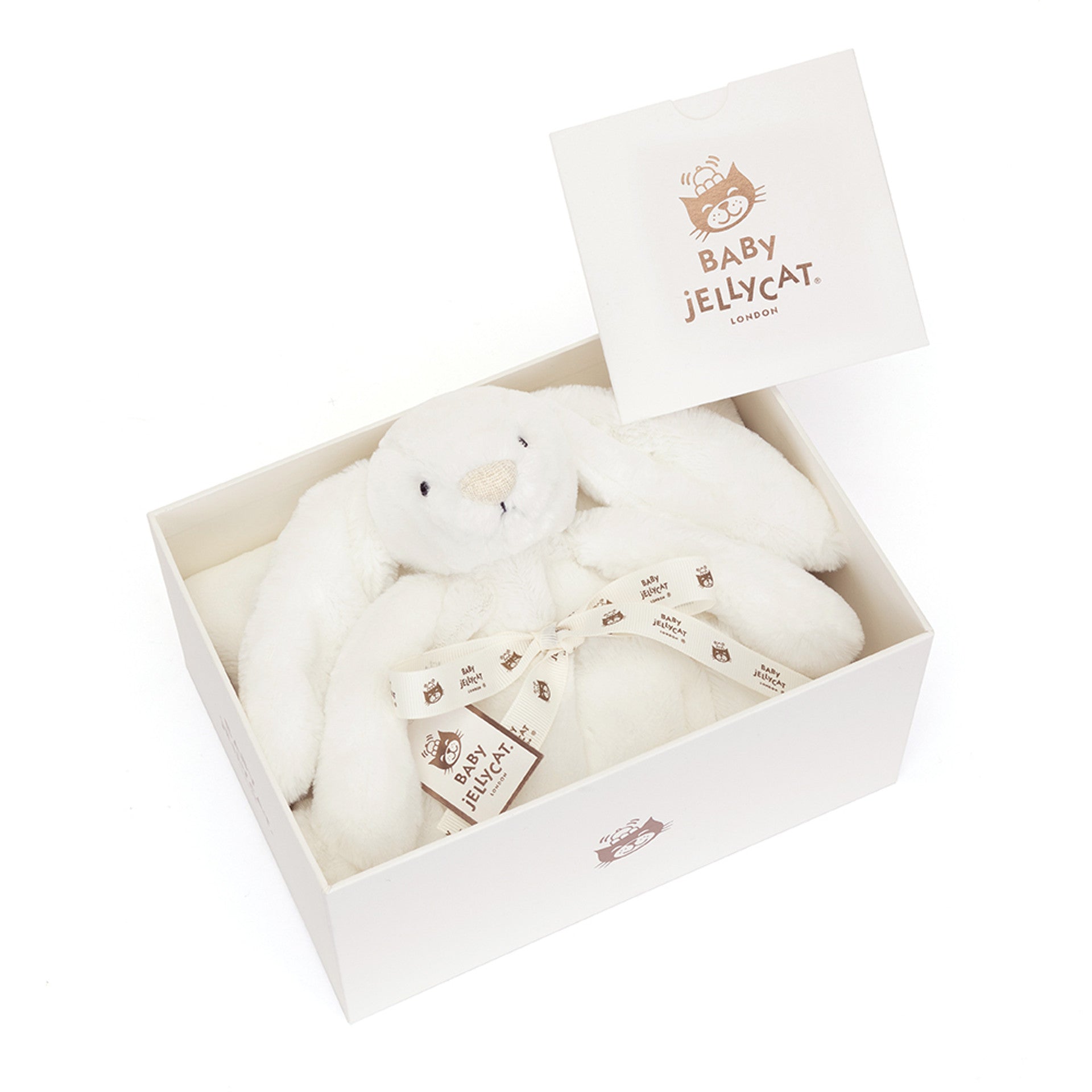 Bashful Luxe Bunny Luna Blankie with Gift Box | Jellycat