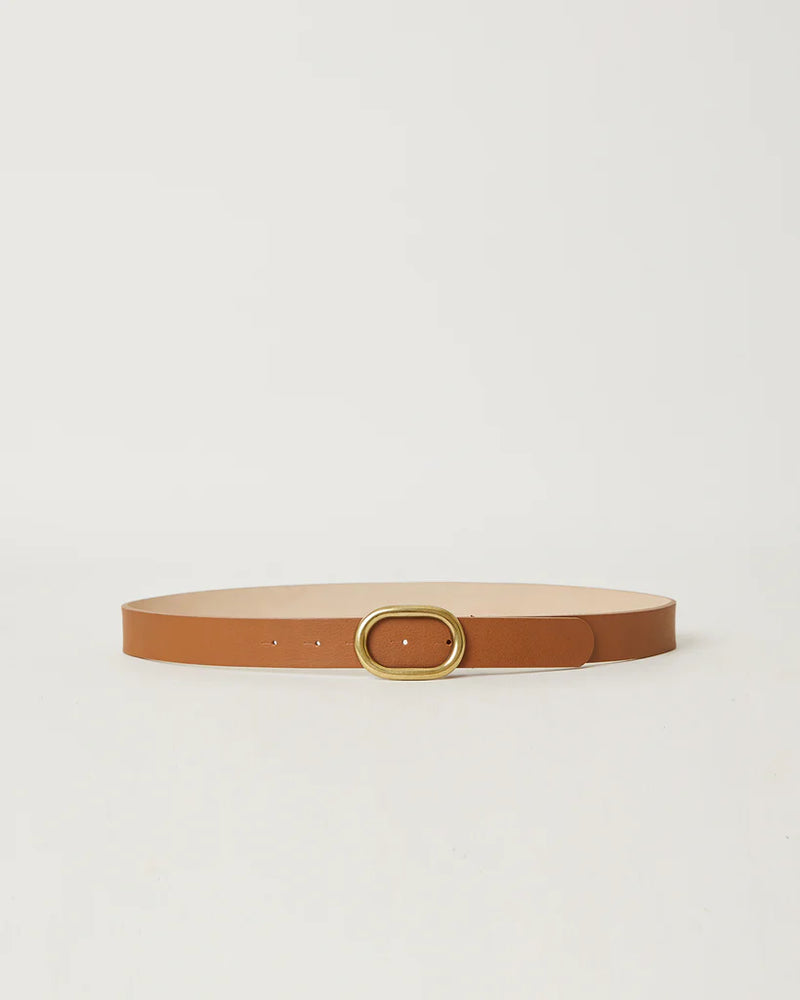 B-low the Belt - Albie Leather - l / Cuoio Brass