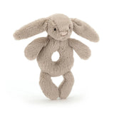 Bashful Beige Bunny Ring Rattle by Jellycat