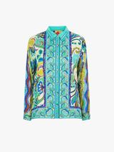 Audrey Button Up Shirt in Rosea view 3