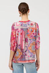 Vacanza Blouse in Tami Scarf view 3