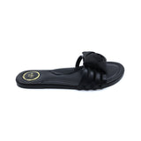 Solei Sea Camille Black Rose Slide Sandal