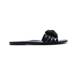 Solei Sea Camille Black Rose Slide Sandal