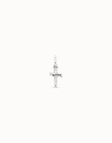 Uno De 50 - Sterling Silver-plated Medium Sized Cross Charm