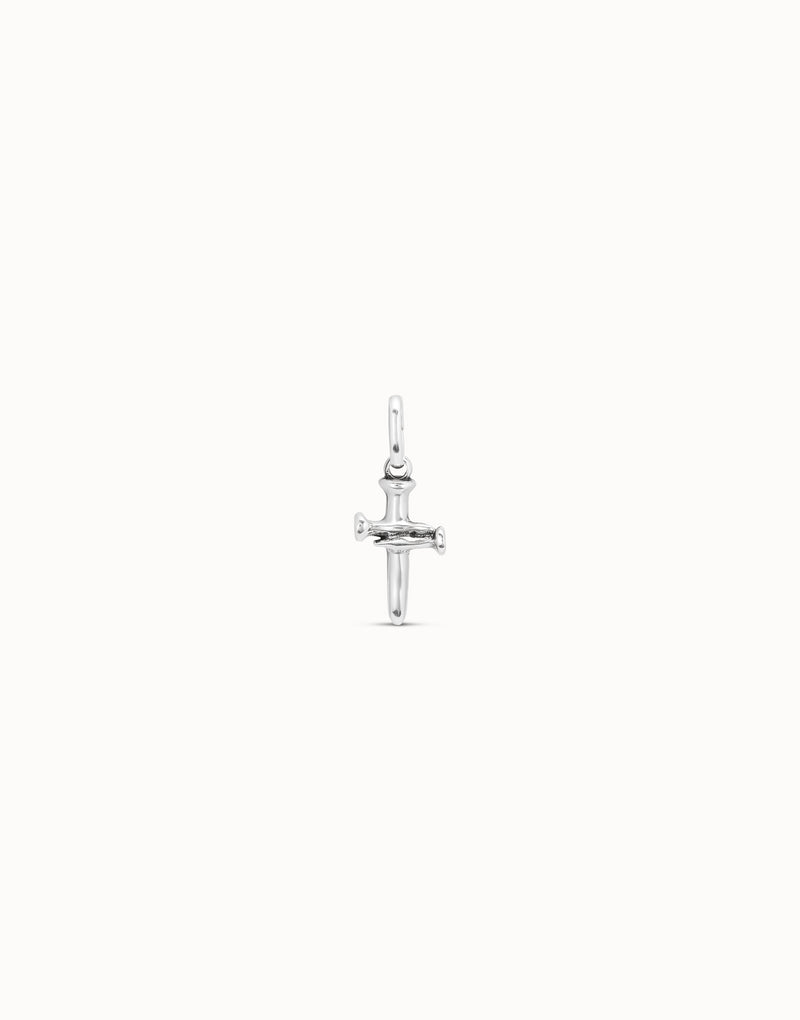 Uno De 50 - Sterling Silver-plated Medium Sized Cross Charm
