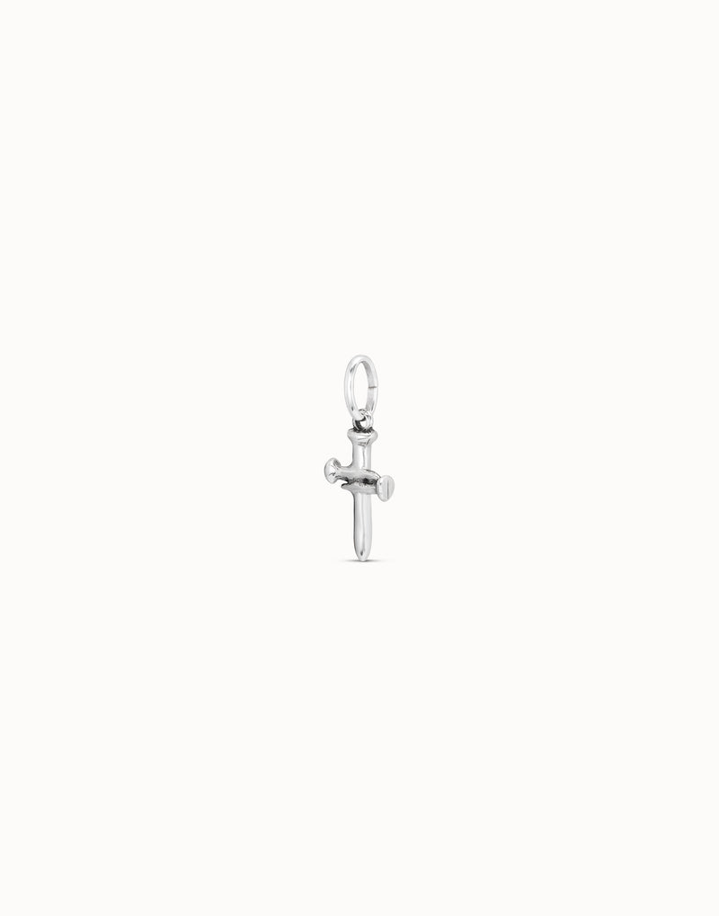 Uno De 50 - Sterling Silver-plated Medium Sized Cross Charm
