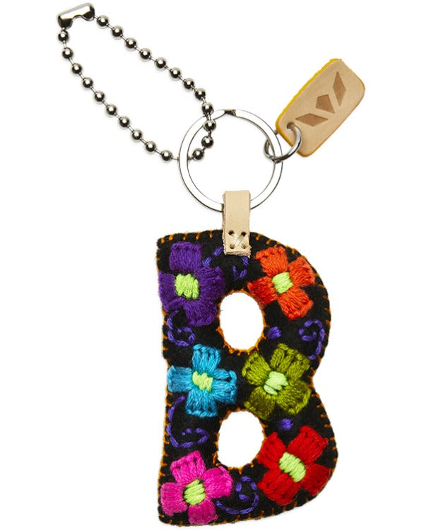 Consuela - Charm - Black Felt Alphabet Charm ?B’
