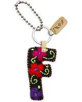 Consuela - Charm - Black Felt Alphabet Charm ?F’