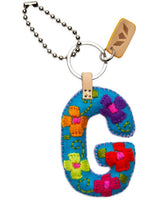 CONSUELA TURQUOISE FELT ALPHABET CHARM "G" CHRM3645FTCOOS