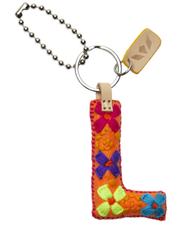 Consuela - Charm - Orange Felt Alphabet Charm ?L’