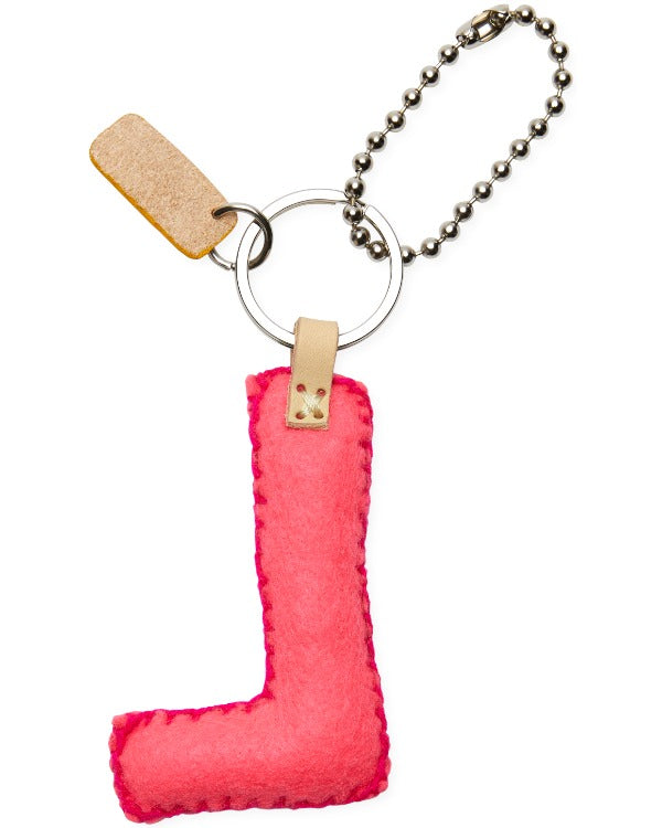 Consuela - Charm - Pink Felt Alphabet Charm ?L’