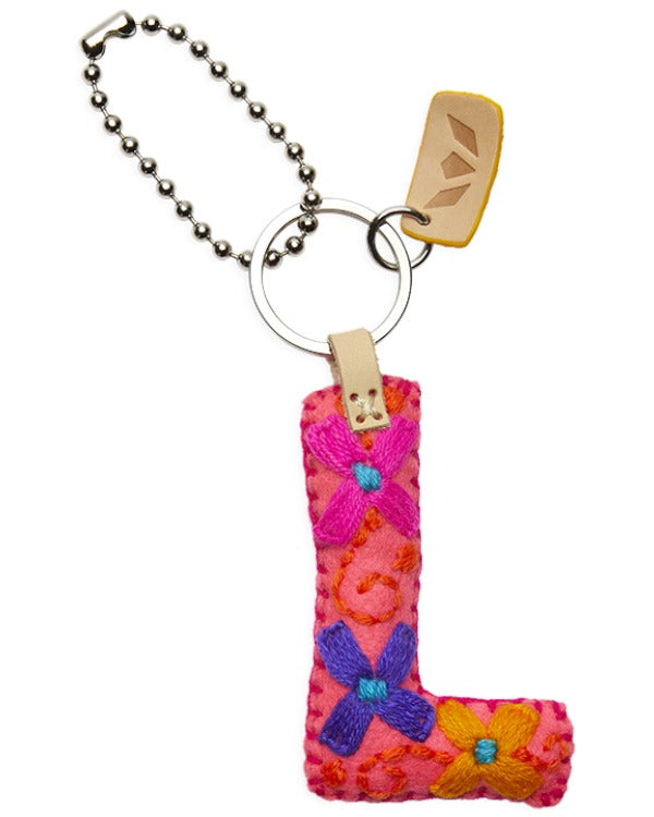Consuela - Charm - Pink Felt Alphabet Charm ?L’
