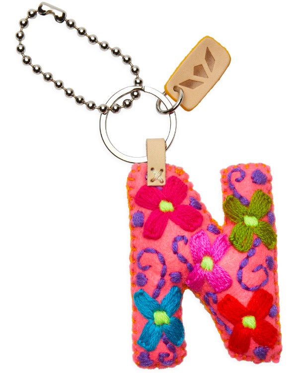 Consuela - Charm - Pink Felt Alphabet Charm ?N’