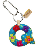 Consuela - Charm - Turquoise Felt Alphabet Charm ?Q’