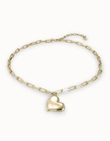 Uno De 50 - 18k Gold-plated Short Necklace with Medium