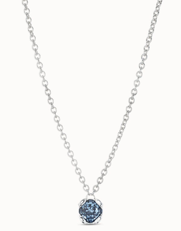 Uno De 50 - Sterling Silver-plated Necklace with Blue