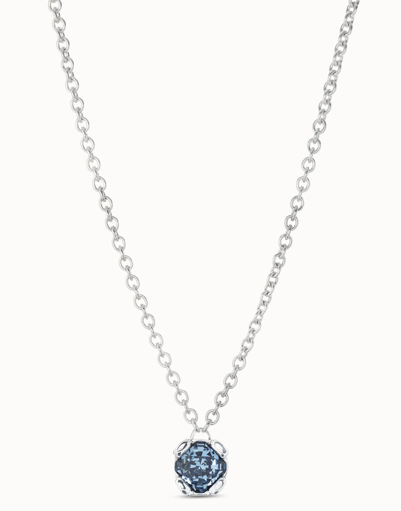 Uno De 50 - Sterling Silver-plated Necklace with Blue
