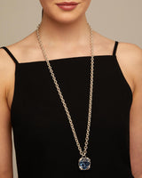 Uno De 50 - Sterling Silver-plated Necklace with Blue