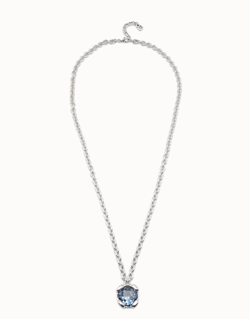 Uno De 50 - Sterling Silver-plated Necklace with Blue