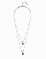 Uno De 50 - Sterling Silver-plated Blue Necklace