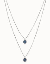 Uno De 50 - Sterling Silver-plated Blue Necklace