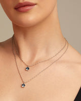 Uno De 50 - Sterling Silver-plated Blue Necklace