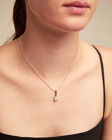 Uno De 50 - Sterling Silver-plated Necklace with White