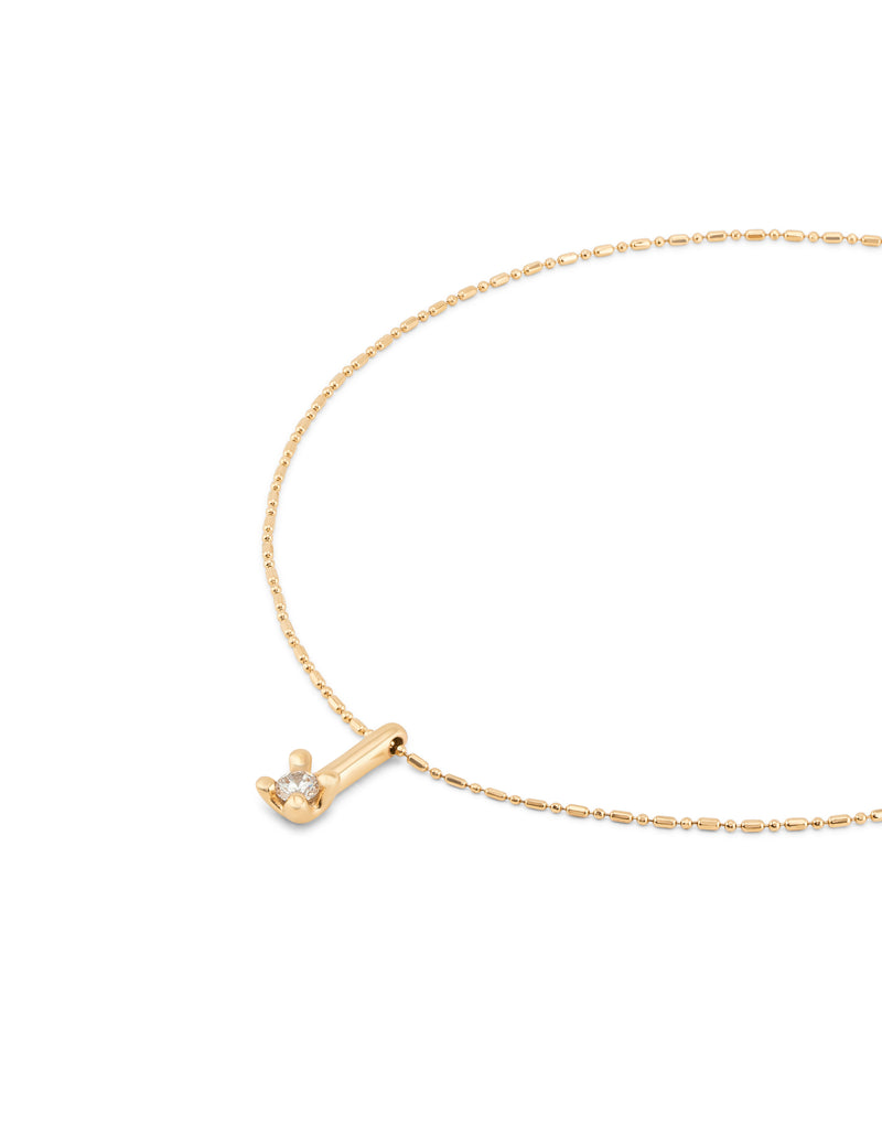 Uno De 50 - 18k Gold-plated Necklace with White Central