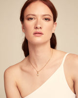 Uno De 50 - 18k Gold-plated Necklace with White Central