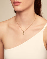Uno De 50 - 18k Gold-plated Necklace with White Central