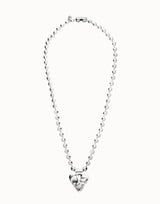 Beat Long Necklace in Silver
