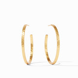 Crescent Hoops in Gold by Julie Vos