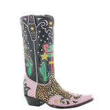 The Best Western Boot in Black and Emerald by Double D Ranch