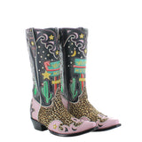 The Best Western Boot in Black and Emerald by Double D Ranch
