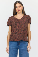 Vanya Tee Brown Leopard