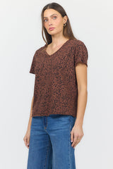Vanya Tee Brown Leopard view 3