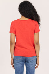 Vanya Tee Poppy Red view 4