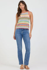 Amora Top in Riviera Stripe view 2