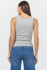 Louise Tank Heather Grey view 3
